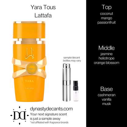 Yara Tous by Lattafa | Fragrance Sample | Decant