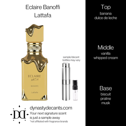 Eclaire Banoffi by Lattafa | Fragrance Sample | Decant