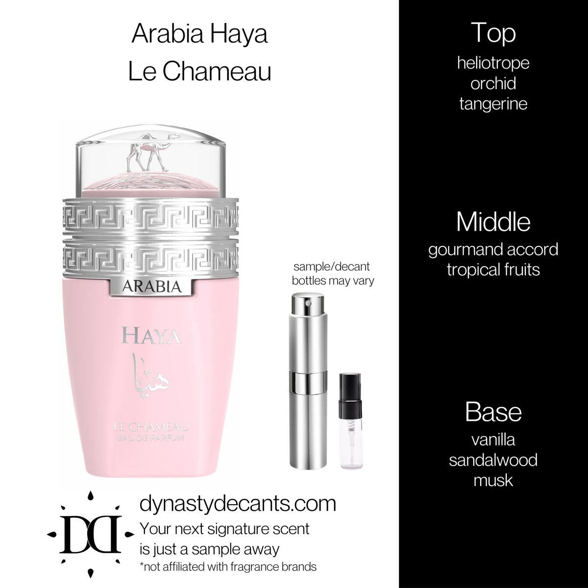 Arabia Haya by Le Chameau | Fragrance Sample | Decant