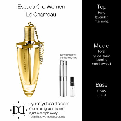 Espada Oro Women by Le Chameau | Fragrance Sample | Decant