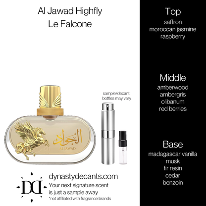 Highfly Al Jawad by Le Falcone | Fragrance Sample | Decant