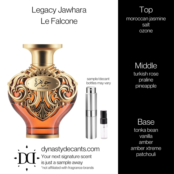 Legacy Jawhara by Le Falcone | Fragrance Sample | Decant