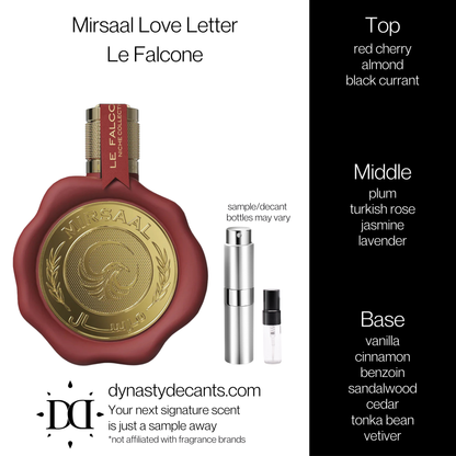 Mirsaal Love Letter by Le Falcone | Fragrance Sample | Decant