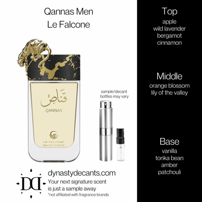 Qannas Men by Le Falcone | Fragrance Sample | Decant