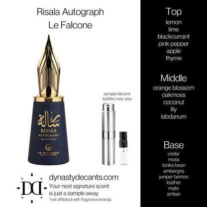 Risala Autograph by Le Falcone | Fragrance Sample | Decant