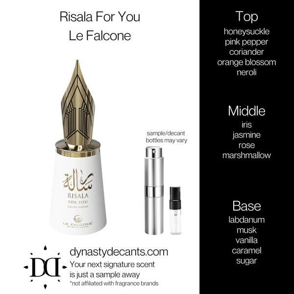 Risala For You by Le Falcone | Fragrance Sample | Decant