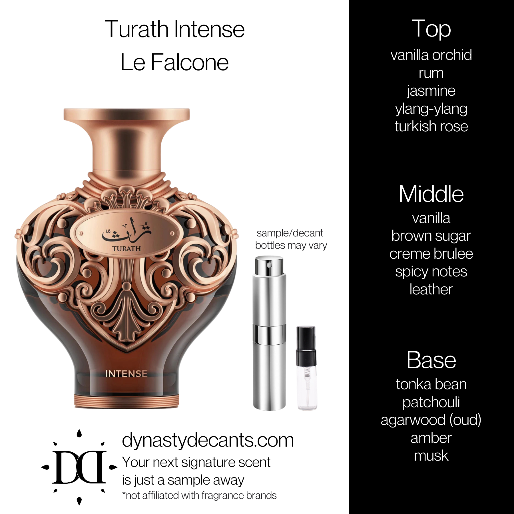 Turath Intense by Le Falcone | Fragrance Sample | Decant