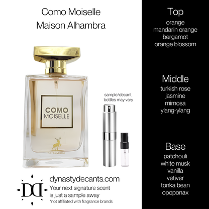 Como Moiselle by Maison Alhambra | Fragrance Sample | Decant
