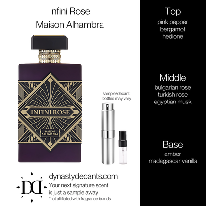 Infini Rose by Maison Alhambra | Fragrance Sample | Decant
