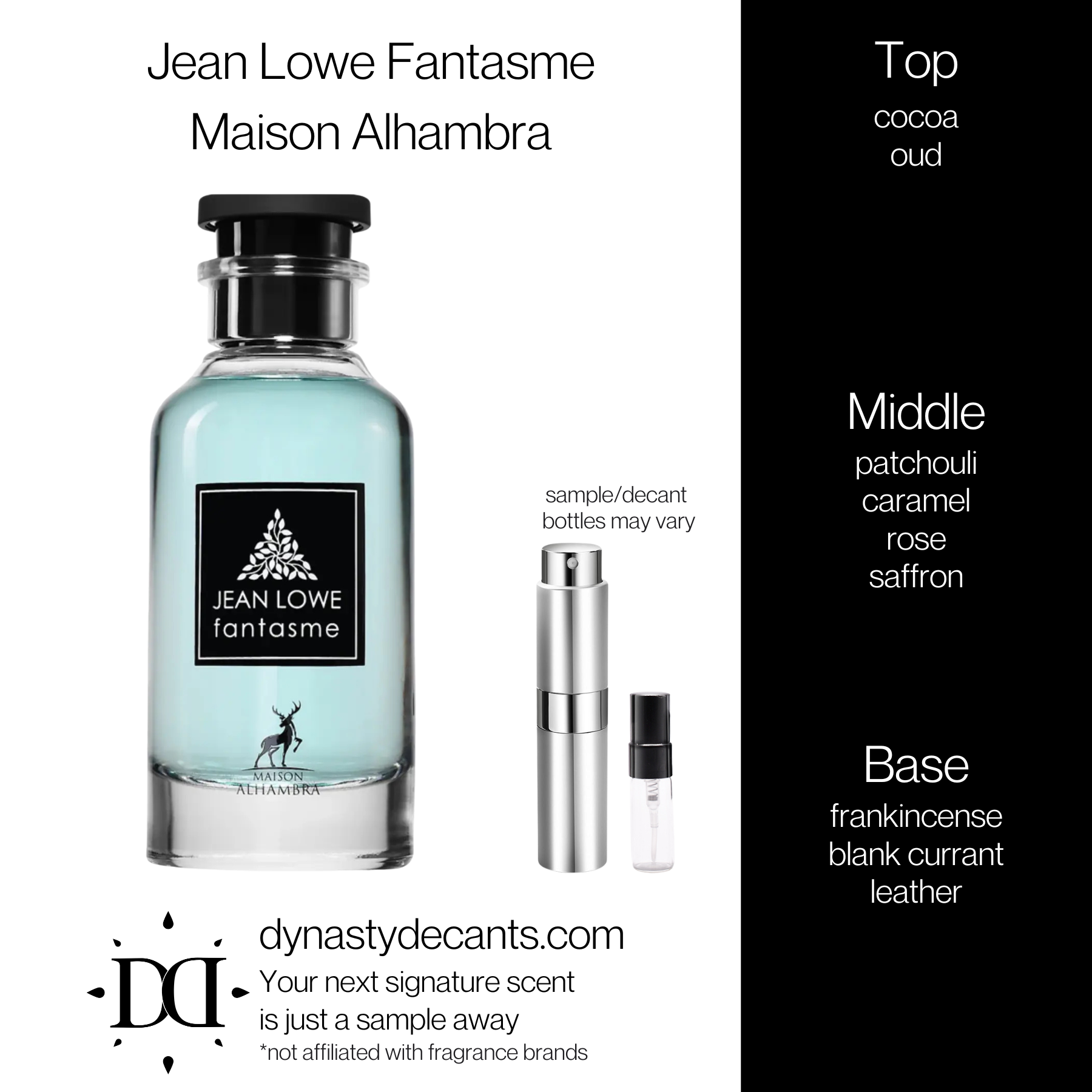 Jean Lowe Fantasme by Maison Alhambra | Fragrance Sample | Decant