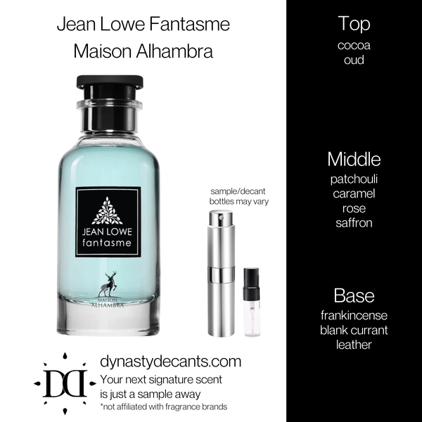 Jean Lowe Fantasme by Maison Alhambra | Fragrance Sample | Decant
