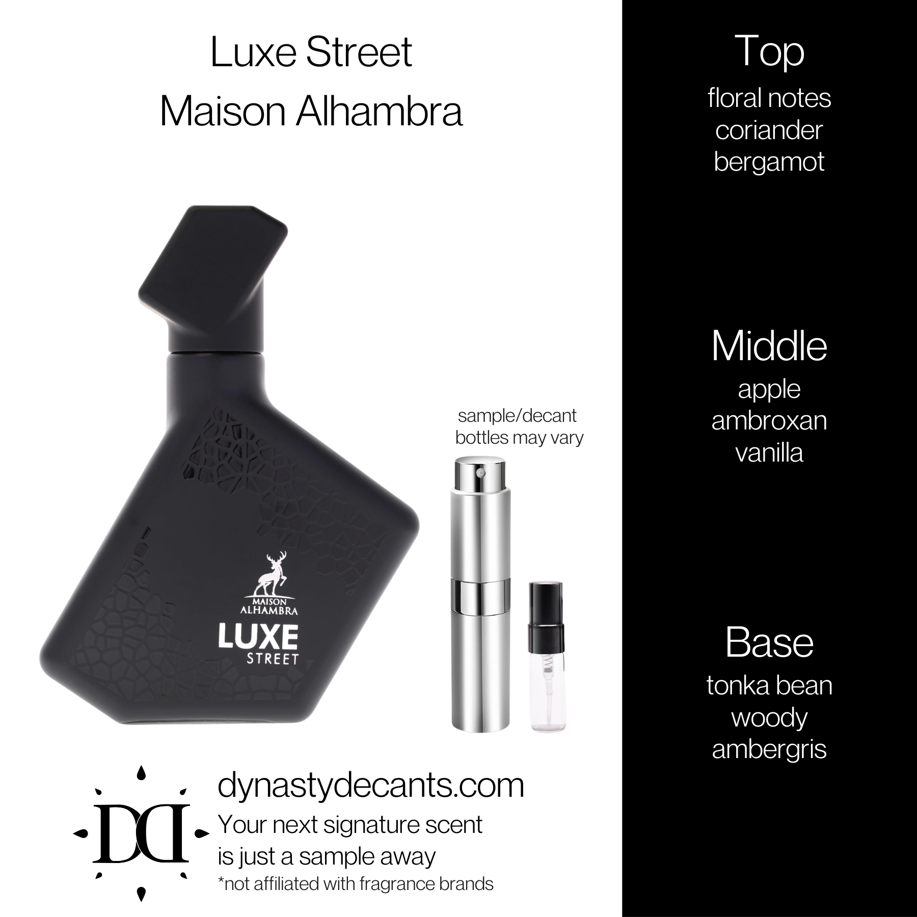 Luxe Street by Maison Alhambra | Fragrance Sample | Decant