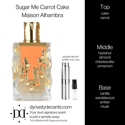 Sugar Me Carrot Cake by Maison Alhambra | Fragrance Sample | Decant
