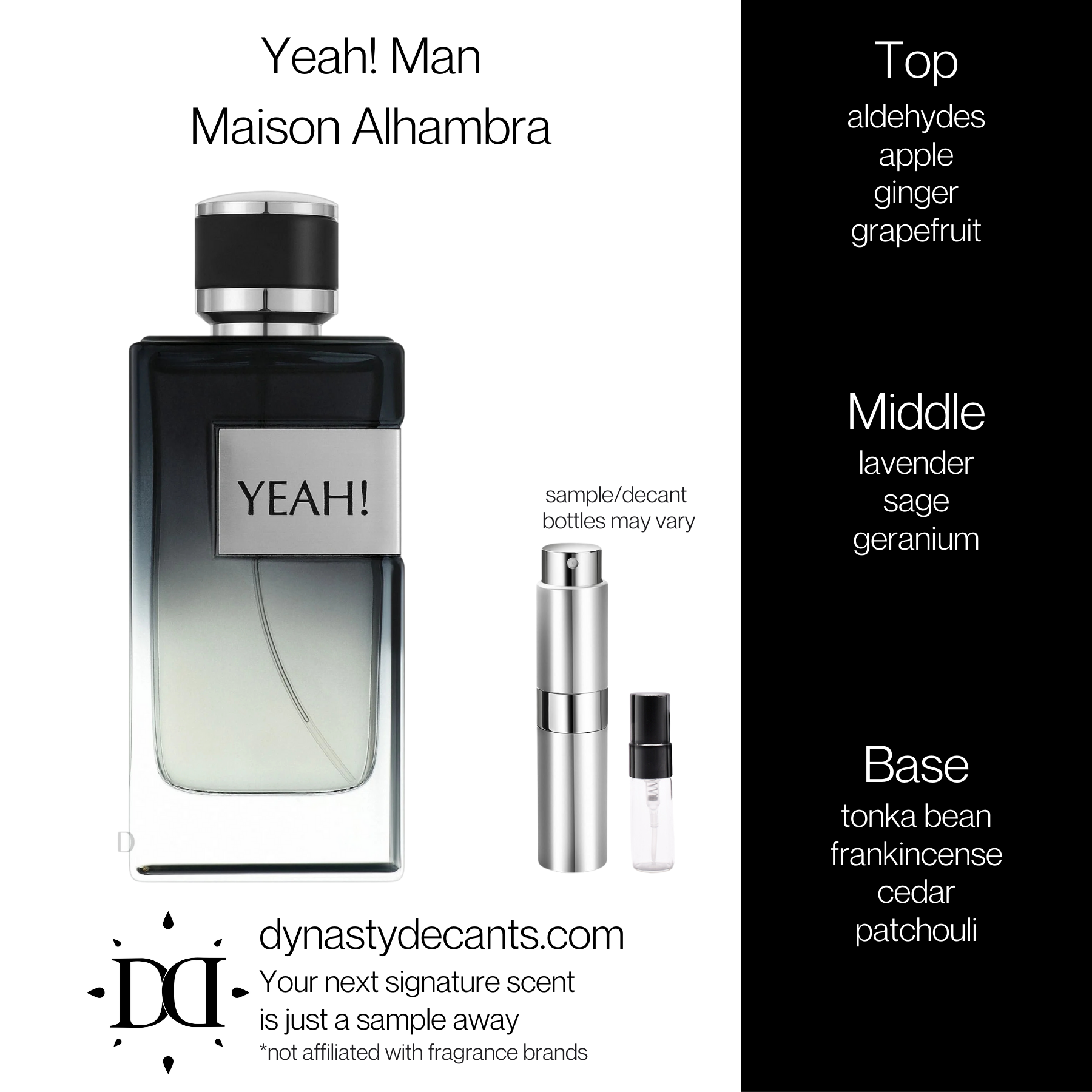 Yeah! Man by Maison Alhambra | Fragrance Sample | Decant