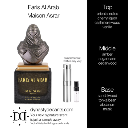 Faris Al Arab by Maison Asrar | Fragrance Sample | Decant