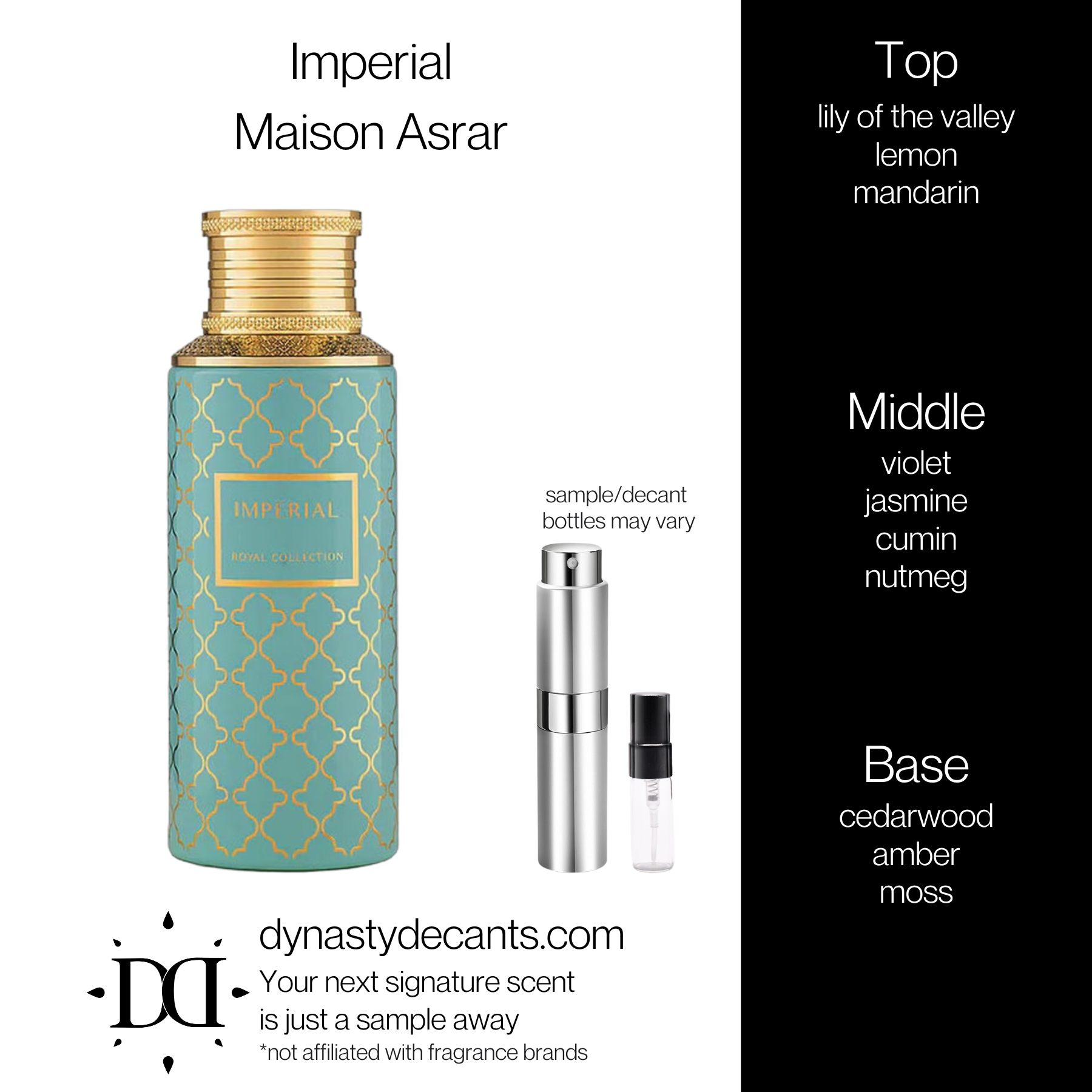 Imperial by Maison Asrar | Fragrance Sample | Decant