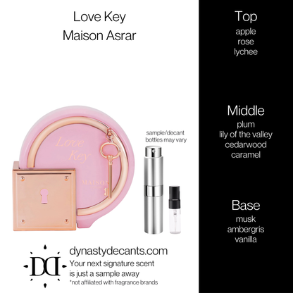 Love Key by Maison Asrar | Fragrance Sample | Decant