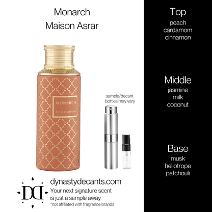 Monarch by Maison Asrar | Fragrance Sample | Decant