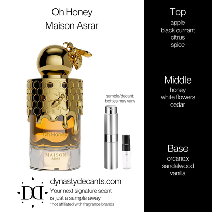 Oh Honey by Maison Asrar | Fragrance Sample | Decant