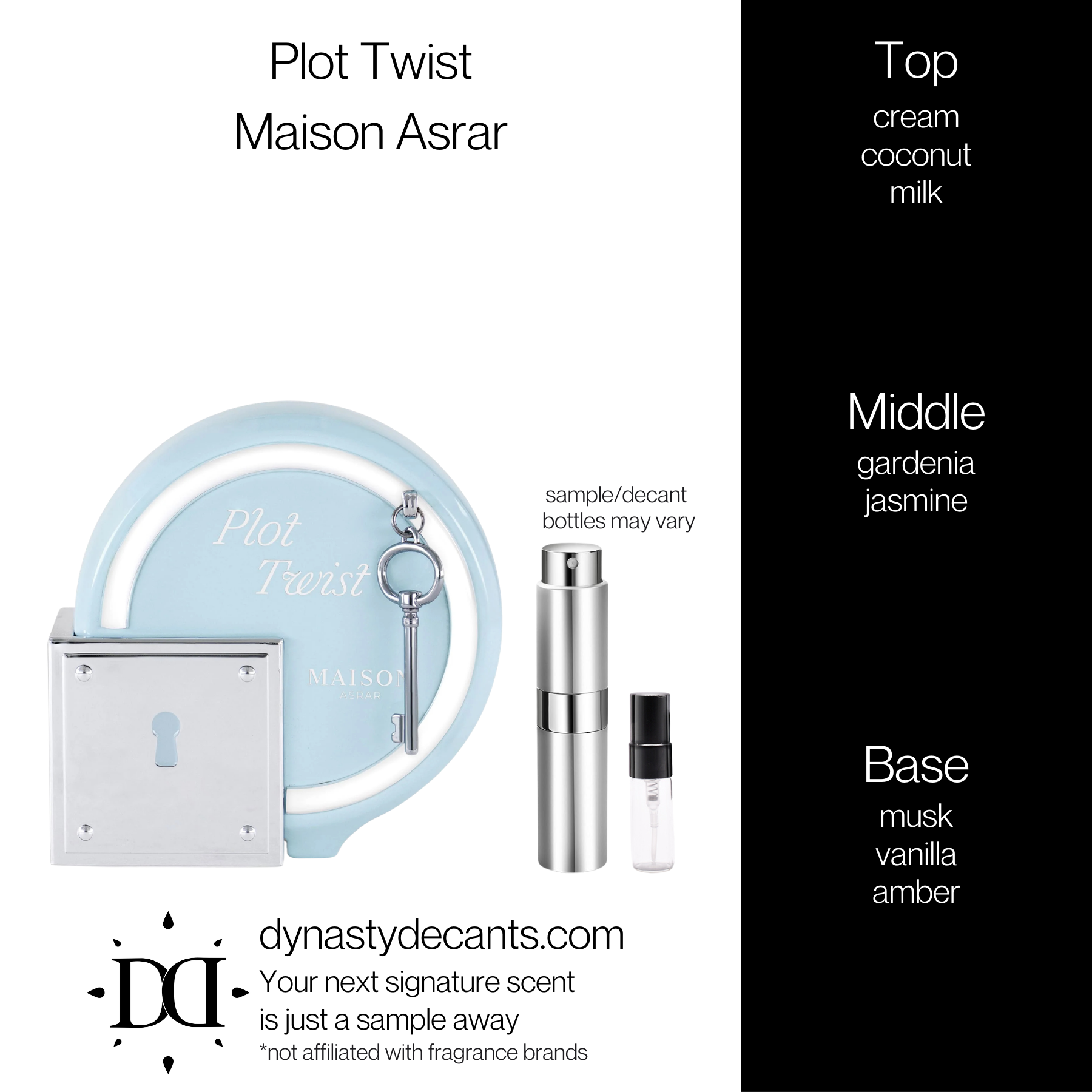 Plot Twist by Maison Asrar | Fragrance Sample | Decant
