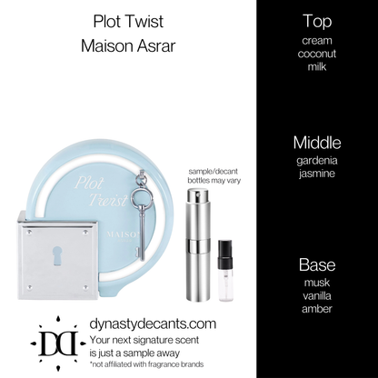 Plot Twist by Maison Asrar | Fragrance Sample | Decant