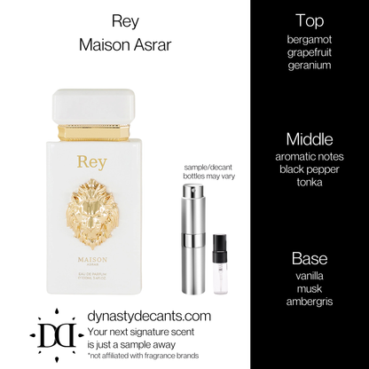 Rey by Maison Asrar | Fragrance Sample | Decant