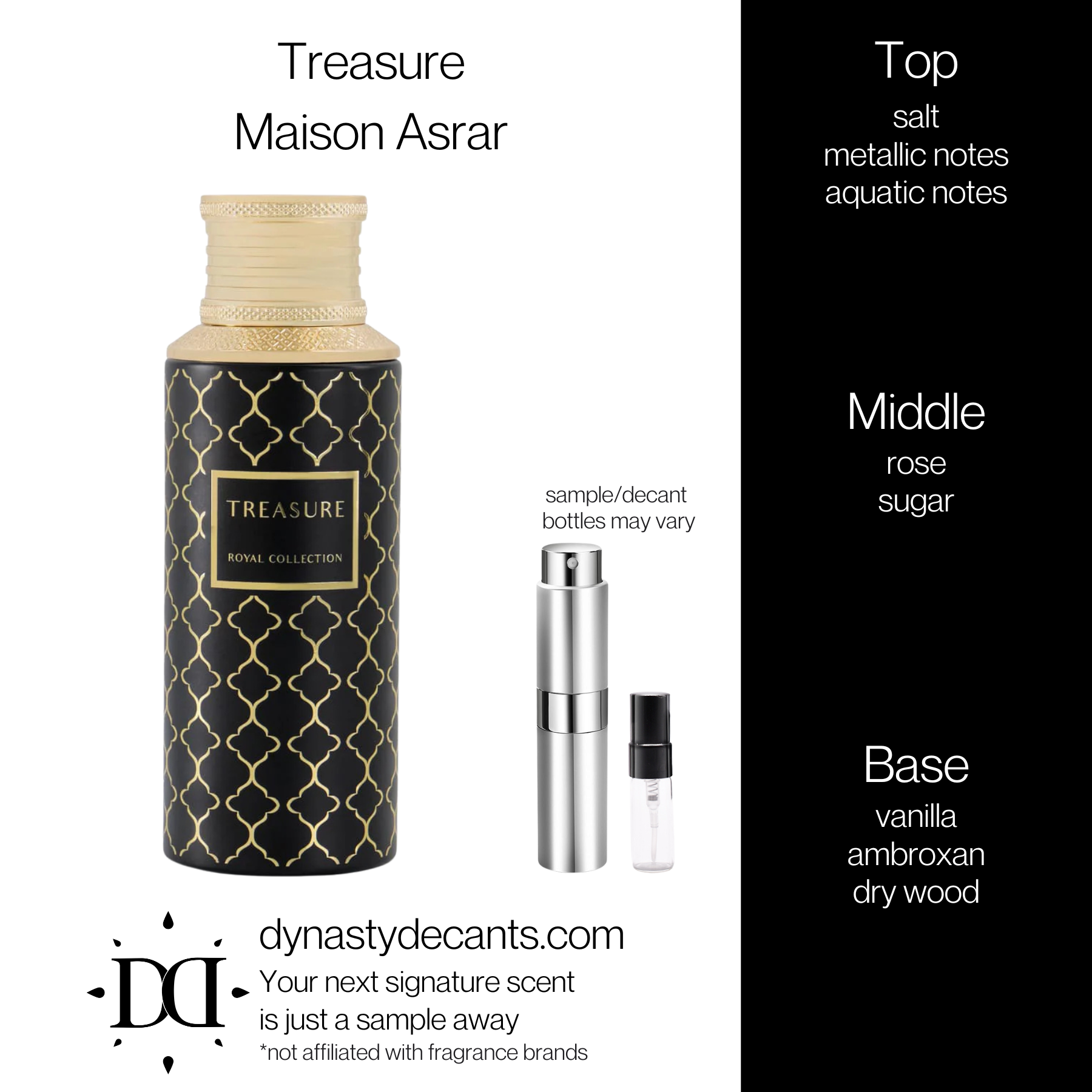 Treasure by Maison Asrar | Fragrance Sample | Decant
