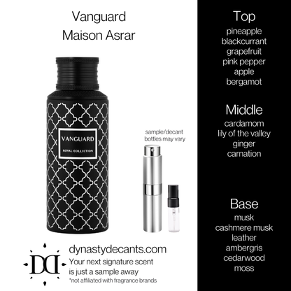 Vanguard by Maison Asrar | Fragrance Sample | Decant