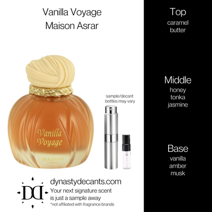Vanilla Voyage by Maison Asrar | Fragrance Sample | Decant