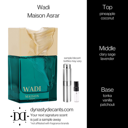 Wadi by Maison Asrar | Fragrance Sample | Decant