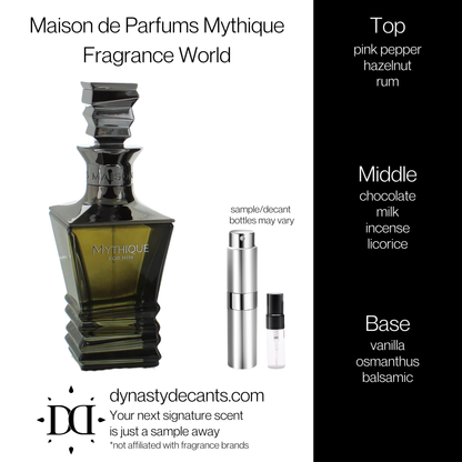 Maison de Parfums Mythique by Fragrance World | Fragrance Sample | Decant