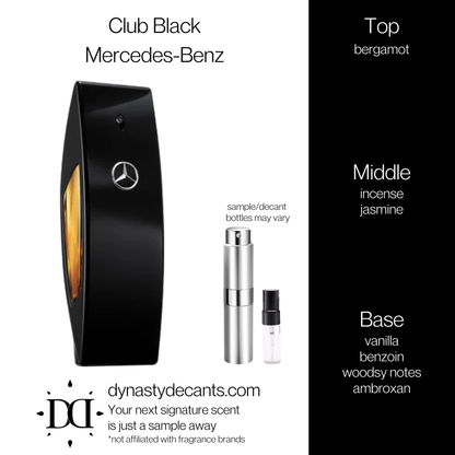 Club Black by Mercedes-Benz | Fragrance Sample | Decant