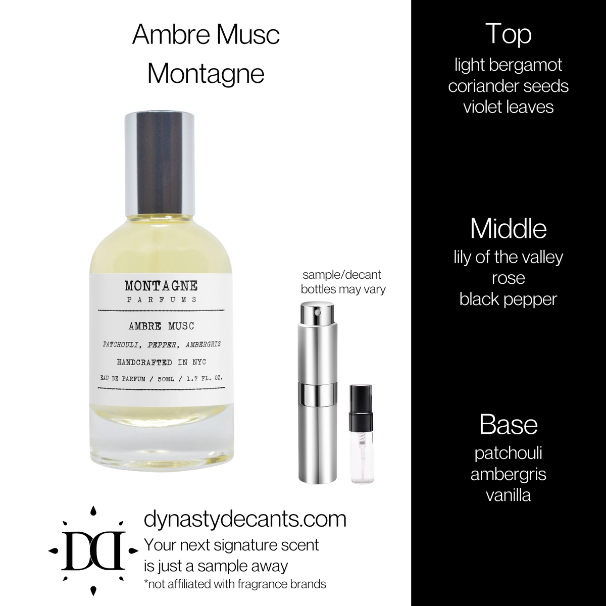 Ambre Musc by Montagne | Fragrance Sample | Decant