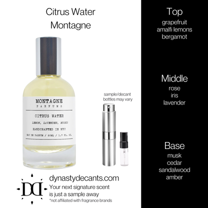 Citrus Water by Montagne | Fragrance Sample | Decant