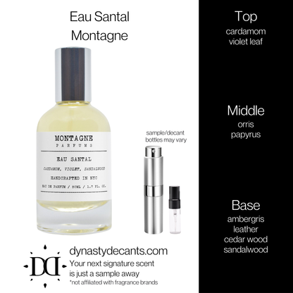 Eau Santal by Montagne | Fragrance Sample | Decant