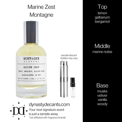 Marine Zest by Montagne | Fragrance Sample | Decant
