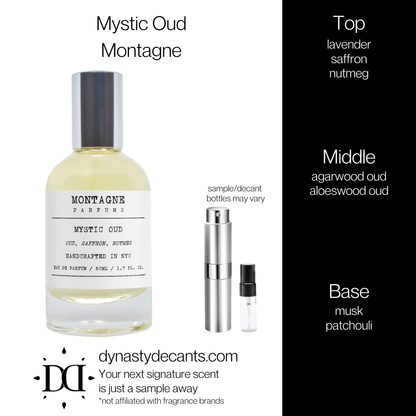 Mystic Oud by Montagne | Fragrance Sample | Decant