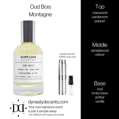 Oud Bois by Montagne | Fragrance Sample | Decant