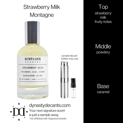 Strawberry Milk by Montagne | Fragrance Sample | Decant