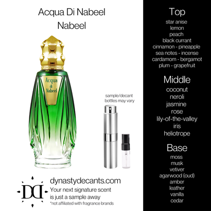 Acqua Di Nabeel by Nabeel | Fragrance Sample | Decant