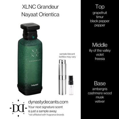 XLNC Grandeur by Nayaat Orientica | Fragrance Sample | Decant