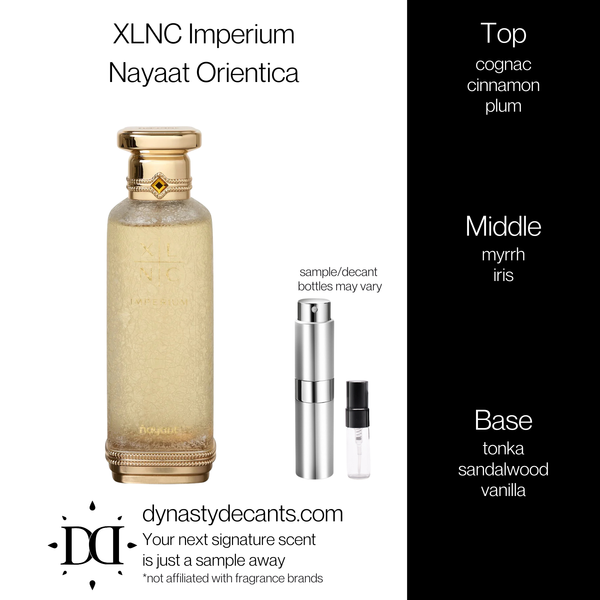 XLNC Imperium by Nayaat Orientica | Fragrance Sample | Decant