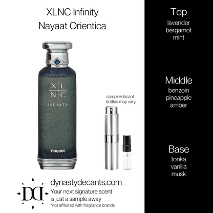 XLNC Infinity by Nayaat Orientica | Fragrance Sample | Decant