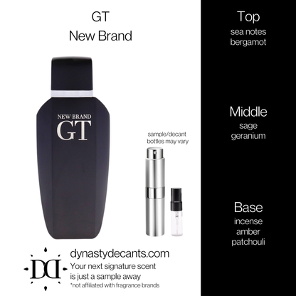 GT by New Brand | Fragrance Sample | Decant