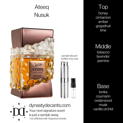 Ateeq by Nusuk | Fragrance Sample | Decant