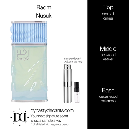 Raqm by Nusuk | Fragrance Sample | Decant
