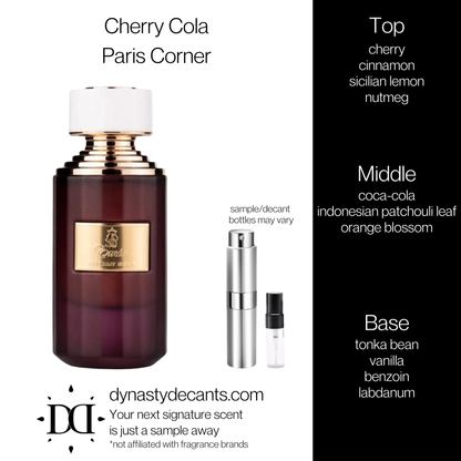 Cherry Cola by Paris Corner | Fragrance Sample | Decant