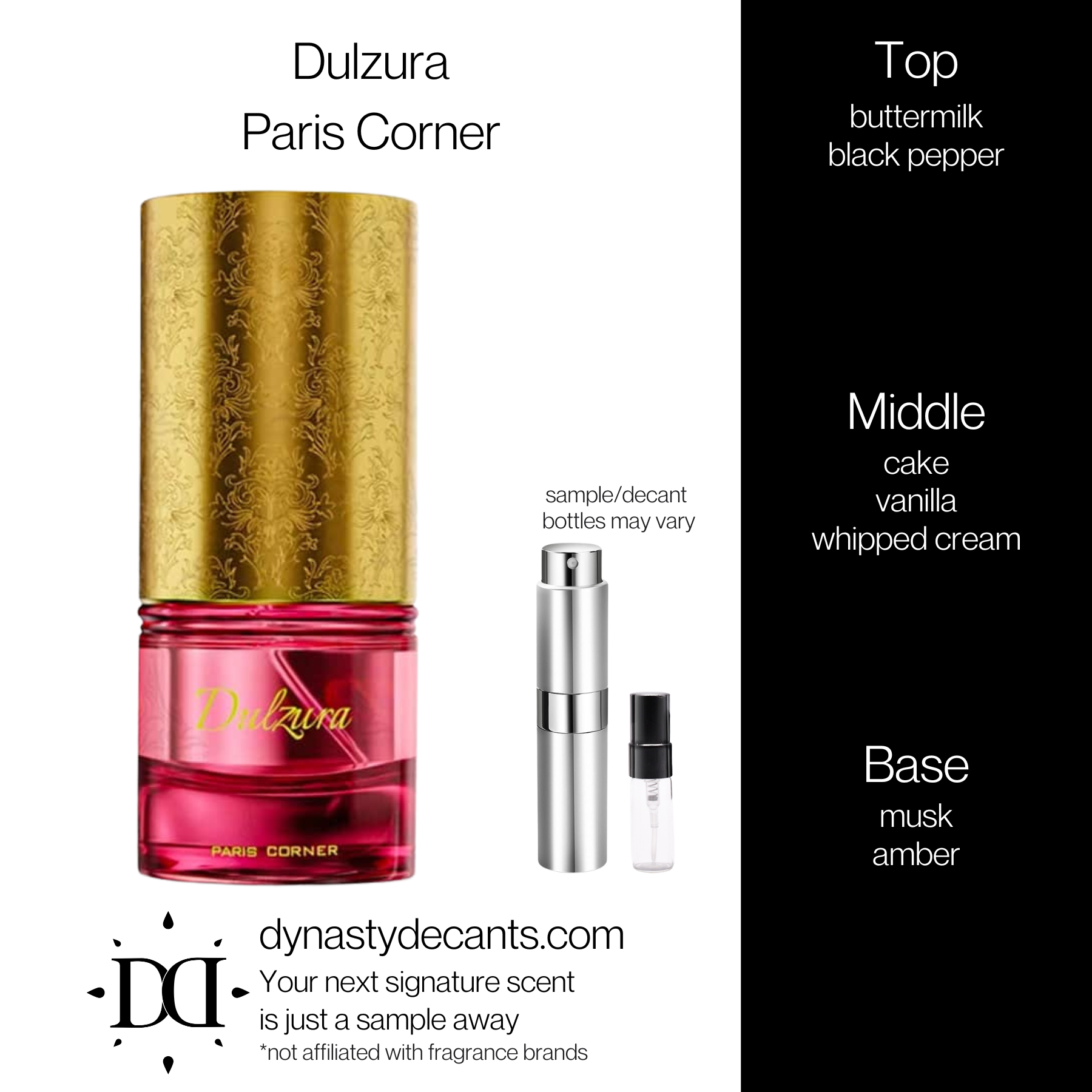 Dulzura by Paris Corner | Fragrance Sample | Decant