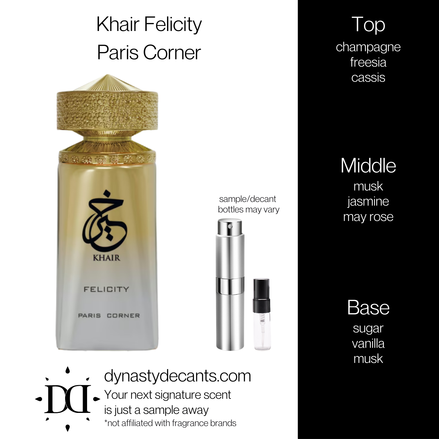 Khair Felicity by Paris Corner | Fragrance Sample | Decant
