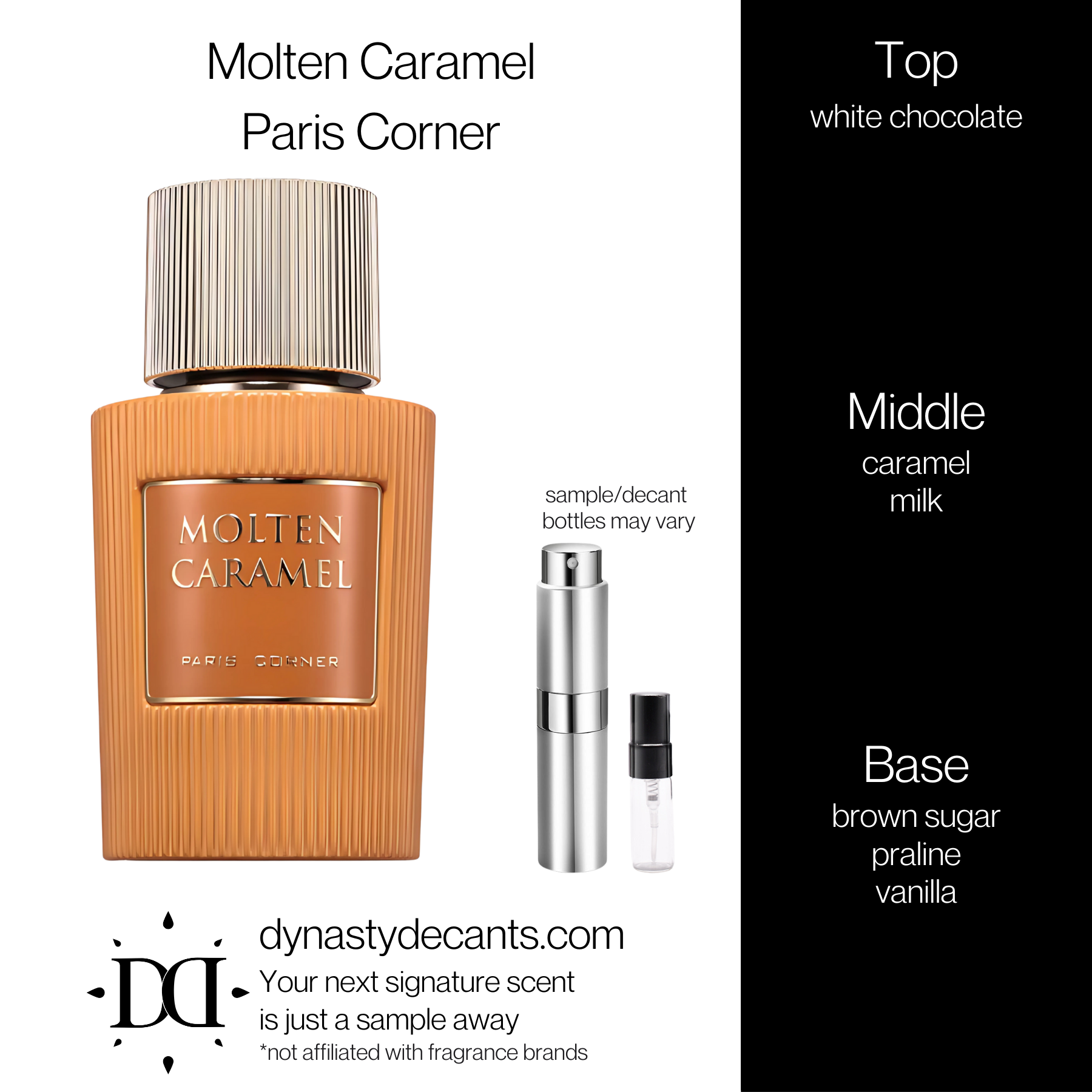 Molten Caramel by Paris Corner | Fragrance Sample | Decant